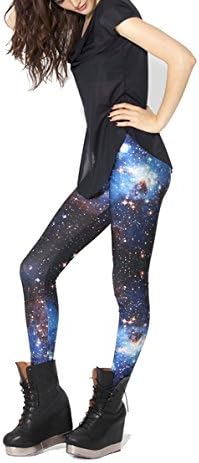 SOTW Women's Funky Digital Print Design Graphic Stretch Footless Fashion Leggings