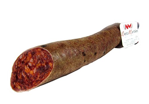 CHORIZO CULAR EXTRA CON CARNE DE CERDO IBÉRICO CURADO EN BODEGA NATURAL Y FABRICACIÓN TRADICIONAL ENVASADO AL VACÍO. 1 PIEZA DE 500 gr ENVASADA AL VACIO