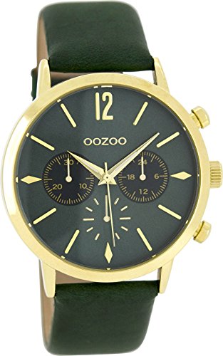 Oozoo Damenuhr mit Lederband 40 MM Tannengrn/Tannengrn C8246
