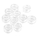 New 10pcs Small Plastic Bottle Jars Nail Art Display Container Case Storage Organier with Transparent