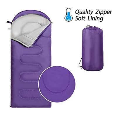 CUNXIA Sac de Couchage Camping Ultraléger Sac Couchage Single Portable avec Sac Compression pour Voyage Randonnée Pédestre Camping (Cyan)