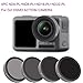 Produktbild Haludock 1 Set Optisches Glas Ultraleicht 4PC ND4-PL + ND8-PL + ND16-PL + ND32-PL Kameraobjektivfilter Für DJI Osmo Action 4K Kamera