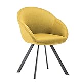 Movian Arno -  Chaise de salle à manger, jaune moutarde