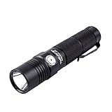 Newly Released Bright Flashlight - Neutron 2C V3 max output of 1100 lumen with CREE XP-L LED, 1100 lumen (max) provides bright light over beam distance of 262 yards.