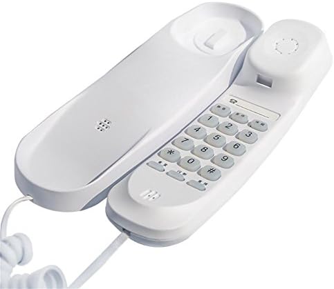 Corded Telephone Hotel family Business Telephone Wall hanging Big Button telephone with speakerphone , white