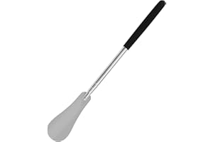 Tunknew 31-65CM Telescopic Shoe Horn, Shoe Horn Long Handled Smooth Metal Adjustable Extendable Shoe Horn for Boots Shoes Sock Remover