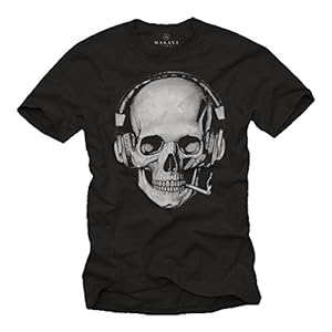 MAKAYA Camisetas Calaveras Hombre -