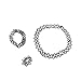 Produktbild kakakooo Dehnbares Gothic Tattoo Henna Halskette Armbänder und Ringe Stretch Gothic Tattoo Henna Elastic-Halskette 3PCS