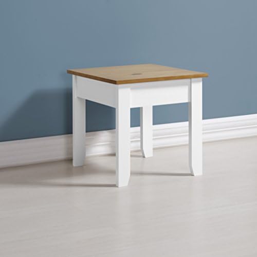 Home Essentials Ludlow Ludlow Lamp Table in White/Oak