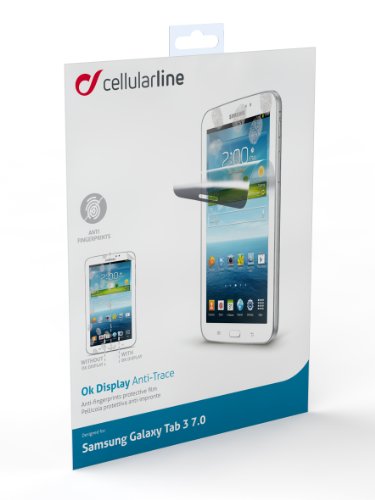 Cellular Line SPULTRAGTAB3P3200 Anti-Spiegel Schutzfolie für Samsung Galaxy Tab 3 17,8 cm (7 Zoll) inkl. Mikrofasertuch/Applikator transparent - 2