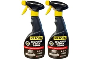 HOMECARE ESSENTIALS Kilrock BBQ Grill and Barbecue Rack Cleaner Professional Powerful Degreaser Spray 500ml (2)