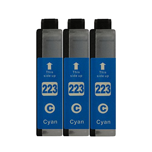 3 Druckerpatronen kompatibel zu LC223 Cyan für Brother DCP-J562DW DCP-J4120DW MFC-J480DW MFC-J680DW MFC-J880DW MFC-J4420DW MFC-J4620DW MFC-J4625DW MFC-J5320DW MFC-J5620DW MFC-J5625DW MFC-J5720DW