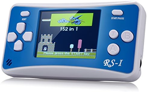 Handheld Game Console, SZZHCKJ 2.5" LCD 8 Bit Retro Portable Video Game Player Built in 152 Games Support AV Cable(Blue)