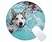 Produktbild Runde Mauspads, Hundetier-Welpe Siberian Huskies Siberian Husky Gaming-Mauspad