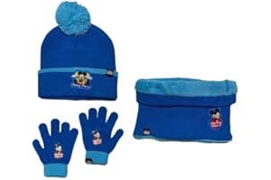 NEW DISCOUNT Ensemble 3 Pieces Bonnet, Tour de cou et Gants Mickey Disney (Set gants Bonnet + Tour de cou Mickey Mickey)