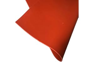 SOFIALXC Plaque en Caoutchouc De Silicone Haute Température Commerciale Rouge 500x500mm-Thickness: 1mm
