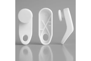 Byour3-55 Ganci Tende Scorrevoli per Binario Estensibile- Scorrevole per Bastoni estensibili Tende Ganci per riloga Tende in Plastica ricambi Scorritenda estensibili UNIVERSALI (55pz)