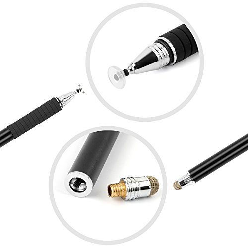 Active Eingabestift, FusionTech® Slim Lang 2 in 1 kapazitiver Eingabestift Touch Pen [Präzisions Stylus], Universal Präzise Touch Bildschirm Sensitive Stylus Stifte mit feiner Faser Tipps, für alle Smartphones, Samsung Tablets, Kindle Fire, Apple iPad, Android Gerät, Google Nexus, Samsung Galaxy, HTC [2-Pack] - 4