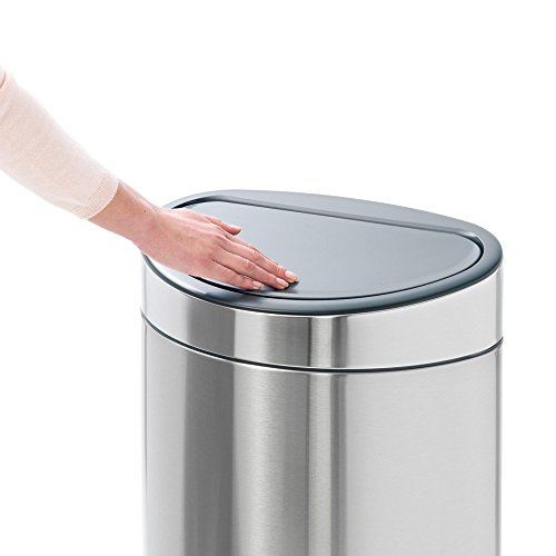 Brabantia 114847 Abfalleimer, Edelstahl, matt black, 435 x 305 x 725 cm - 4