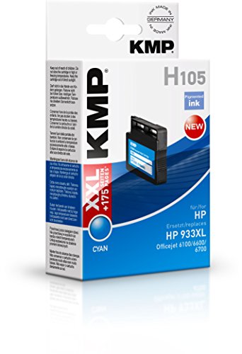 Preisvergleich Produktbild KMP Tintenkartusche für HP Officejet 6100 / 6600 / 6700, H105, cyan