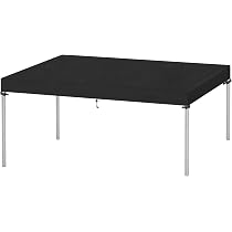 Gartentisch-Abdeckplane Aus Oxford-Gewebe - Wasserdicht, Atmungsaktiv, Mit Schnallen, Größe 180x180x90 Cm
