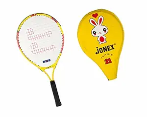 JJ JONEX Team Work Kids Tennis Racket 21 Inch 3/4 Cover (Age 4 to 6 Years) (MYC)