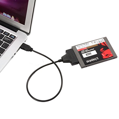 Cinolink®Adapter USB 3.0 zu SATA 2 USB 3.0 Kabel zu SATA für 2.5 HDD SSD - 6
