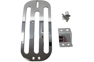 MOTORRAD BURCHARD Highway Hawk Gepäckträger Solo Rack Billet Chrom - Komplett mit Halterungen für Suzuki VL800 Volusia/ C800