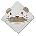 Pippi Unisex Baby Hooded Towel W.Catface Scarf, White, One Size (Manufacturer Size:83*83 cm)