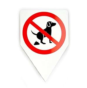 Cartello 'Vietato Escrementi Cane' 20x30cm - Segnale Da Inserire Nel Terreno - Foto 4