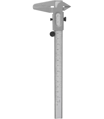 Pied à Coulisse QWORK 0-20cm - Acier Inoxydable - Vernier Métrique/Imperial - Avec Aiguilles De Marquage