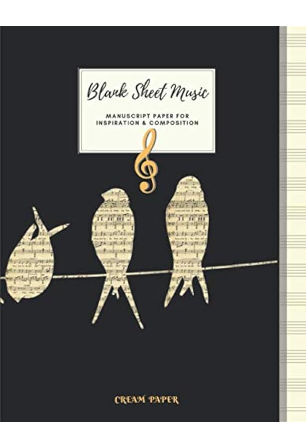 Music Staff Notepad/Composition Manuscript Pad Journal/Blank Sheet Music Log Pad - 50 Pages, 8.5 - View #8