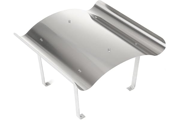 STERR skorstensskydd 70 x 100 cm – rostfritt stål skorstensskydd – skorsten, rostfritt stål skorsten – skorstensbyggsats, regnskydd skorsten, skorstensfäste – RCP70100