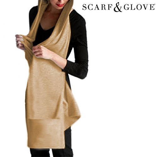 Preisvergleich Produktbild Polarfleece Schal mit Taschen für die Mikrowelle