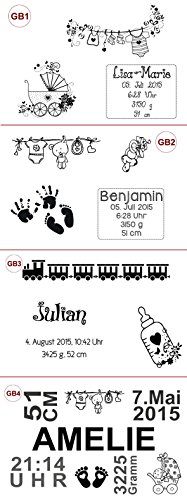 zur Geburt, große Holz-Geschenkbox Gr. 3, Kiefer incl. Auswahl-Lasergravur (GB6) - 3