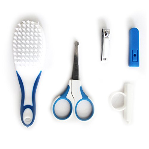 3 Pieces Pink Baby Grooming Kit (Blue) - Great Nail Care Kit For Newborn Babies