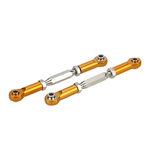 Generic RC Servo Link (vorne / hinten) für RC HPI 1/10 Bullet 3.0 ST / MT / WR8 Truck Tuningteile – Gold - 2