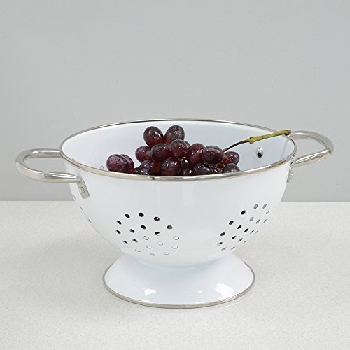 ProCook Küchensieb, Emaille, weiß, 24 cm - 2