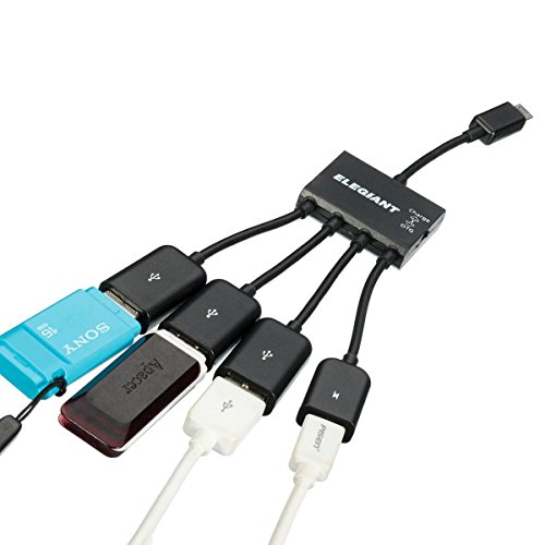 SAWAKE 4 Port Micro USB Power Aufladen OTG Hub Host Spiltter, Verteiler, Adapter Kable - 5