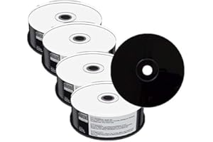 NATUREINKS 100 Mediarange Black Bottom CD-R CD blank disc White Printable 52x 700MB 80 mins MR241