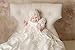 dressvip Ivory Lace Round Neck Short Sleeve Christening Gown with Ribbon (6-9months)