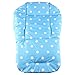 Amison Baby thickness colorful stroller cushion child cart seat cushion cotton rainbow general cotton thick mat (Blue)