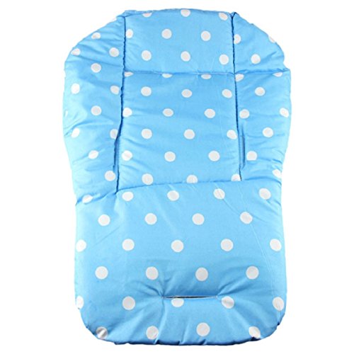 Amison Baby thickness colorful stroller cushion child cart seat cushion cotton rainbow general cotton thick mat (Blue)