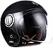 Produktbild Soxon® SP-888 „Night“ · Jet-Helm · Motorrad-Helm Roller-Helm Scooter-Helm Bobber · ECE Sonnenvisier Schnellverschluss SlimShell Tasche XS (53-54cm)