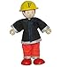 Produktbild Biegepuppe Holz - Feuerwehrman rot - Budkins für Puppenhaus und Puppenstube Holzpuppen Feuerwehr