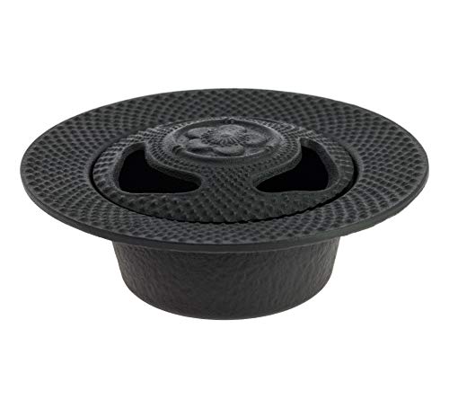 Tierra Zen Iwachu INC18053BK Perfume quemador flor de cerezo Negro 4.5 cm