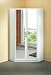Produktbild Wimex Kleiderschrank/Eckschrank Runner, 1 Spiegel, (B/H/T) 95 x 198 x 95 cm, Weiß/Absetzung Spiegel