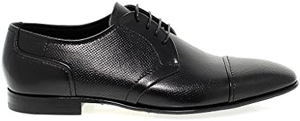 Fabi Men's Fu8081black Black Leather Lace-Up Shoes