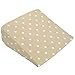 Cuddles Collection Dotty Wedge Pillow (Cream)