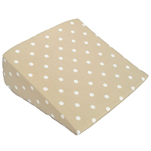 Cuddles Collection Dotty Wedge Pillow (Cream)
